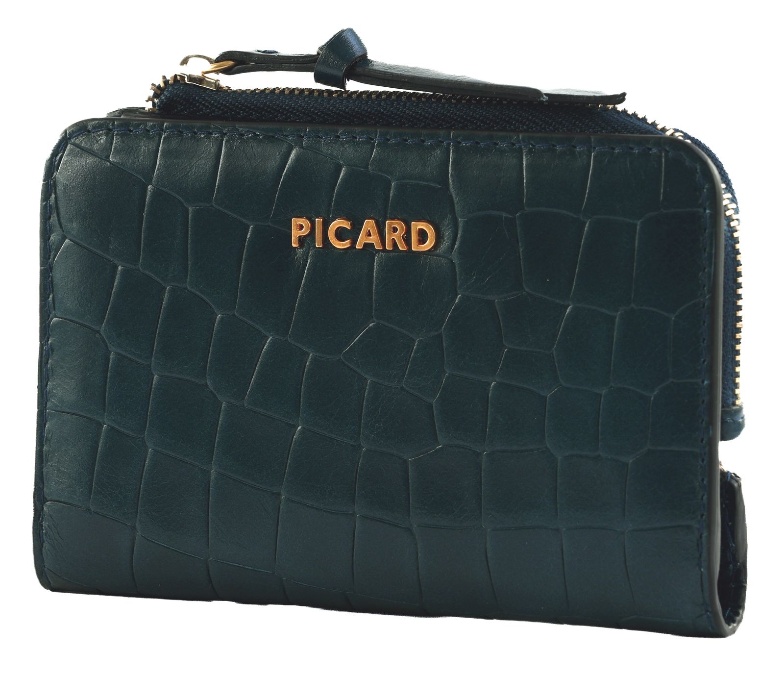 PICARD Croco 1 Wallet Deep Ocean