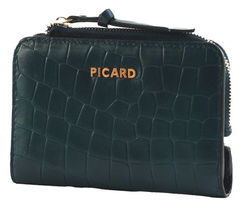 PICARD Croco 1 Wallet Deep Ocean