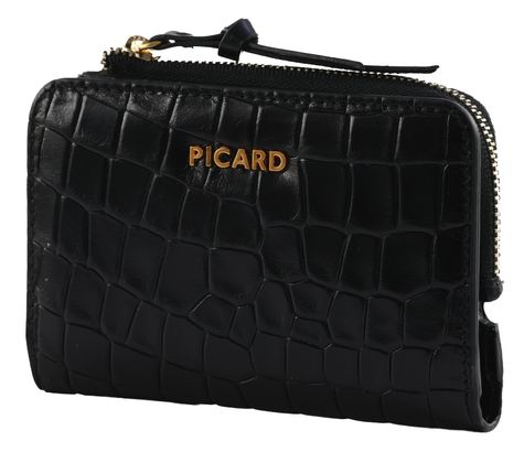 PICARD Croco 1 Wallet Black
