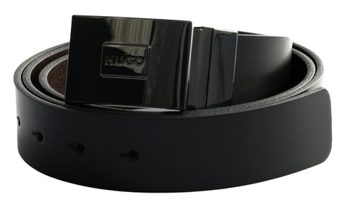 HUGO Girmawi-Soft Gb35 Business Belt W115 Black / Dark Brown - kürzbar HUGO Girmawi-Soft Gb35 Business Belt W115 Black / Dark Brown - kürzbar